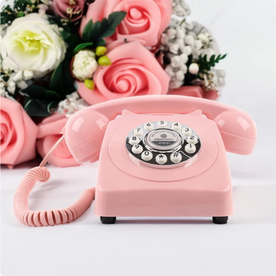 Retro Bruiloft Telefoon roze